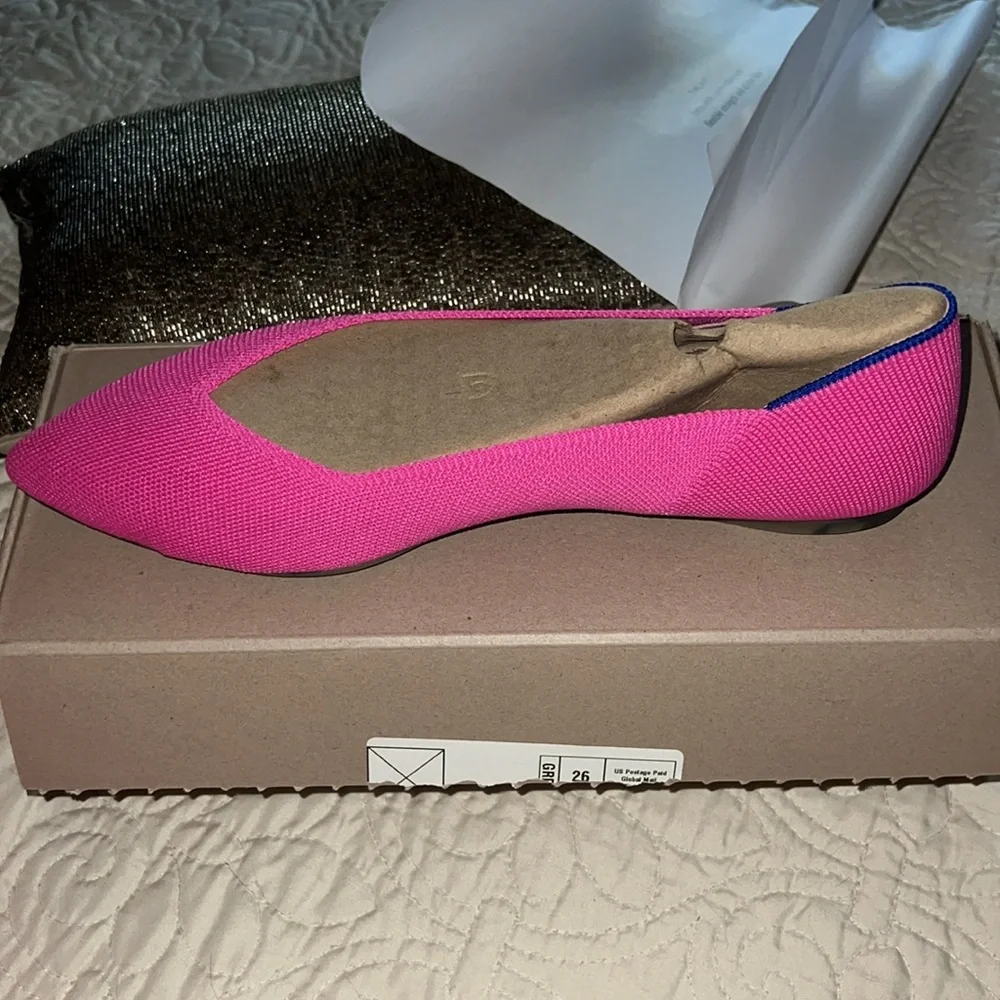 Stylish Pink Women's Flats - Picture 7 of 9